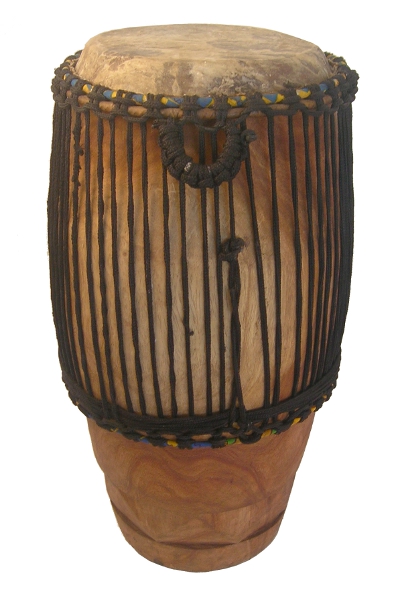 Hand-carved African Solid Wood Conga Drum 13x30 Super Tumba with Bass 